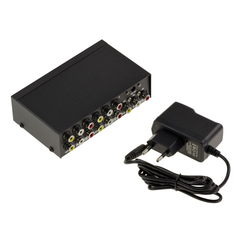 KALEA-INFORMATIQUE Répartiteur audio stéréo et vidéo composite type splitter, duplique à l'identique une source en entrée vers q KALEA-INFORMATIQUE Répartiteur audio stéréo et vidéo composite type splitter, duplique à l'identique une source en entrée vers q