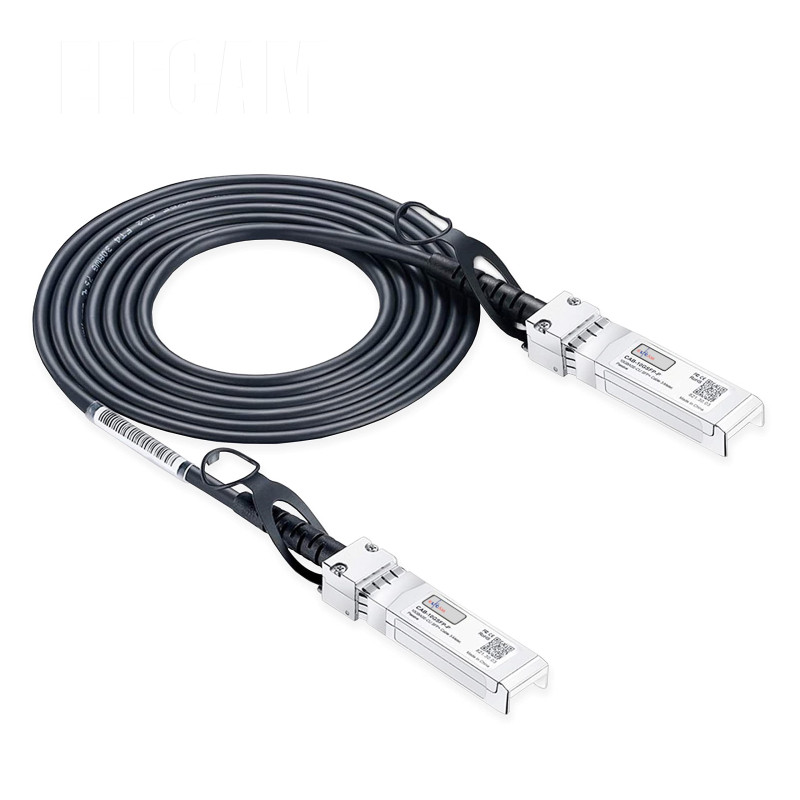 Elfcam® - 10Gb DAC Câble SFP+ à SFP+ 10Gb Câble à Attache Directe, Direct Attach Copper (DAC) Twinax Cable (1M) Elfcam® - 10Gb DAC Câble SFP+ à SFP+ 10Gb Câble à Attache Directe, Direct Attach Copper (DAC) Twinax Cable (1M)