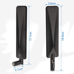 Bingfu Antenne 4G LTE SMA Mâle 9dBi Compatible avec Routeur sans Fil Passerelle Modem Caméra Exterieur de Chasse à la Faune Sécu