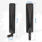 Bingfu Antenne 4G LTE SMA Mâle 9dBi Compatible avec Routeur sans Fil Passerelle Modem Caméra Exterieur de Chasse à la Faune Sécu Bingfu Antenne 4G LTE SMA Mâle 9dBi Compatible avec Routeur sans Fil Passerelle Modem Caméra Exterieur de Chasse à la Faune Sécu