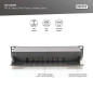 DIGITUS Panneau de Brassage Cat. 6 – 8 Ports – Prises RJ45 – Montage en Rack 10 Pouces 1U – Panneau de Distribution LSA – blindé DIGITUS Panneau de Brassage Cat. 6 – 8 Ports – Prises RJ45 – Montage en Rack 10 Pouces 1U – Panneau de Distribution LSA – blindé