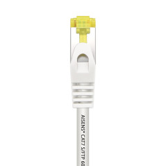 AISENS Câble réseau RJ45 LSZH Cat.7 600 MHz S/FTP PIMF AWG26, blanc, 2 m
