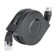 Kafuty Câble réseau Cat7, rétractable pour réseau de routeur Modem Switch Commutateur Ethernet pour câble Internet Plat à Haute