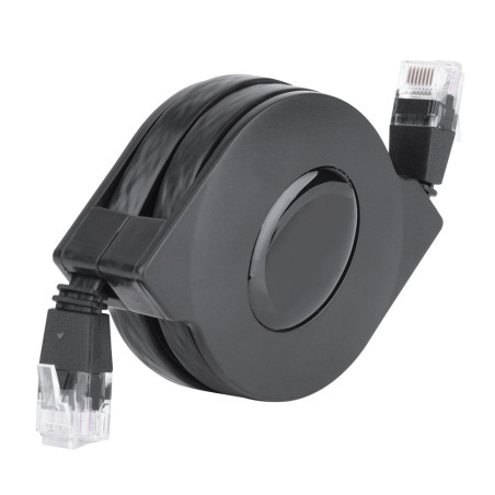 Kafuty Câble réseau Cat7, rétractable pour réseau de routeur Modem Switch Commutateur Ethernet pour câble Internet Plat à Haute