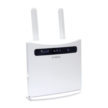 STRONG 4G LTE Routeur WiFi 300, Connexion 4G 150Mbit/s, 4 Ports Ethernet LAN, Wi-FI 300 Mbit/s en 2,4 GHz, 2 antennes extérieure