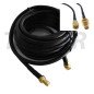 TK STAR Lot de 2 câbles d'antenne RG58 LTE 4G 5G de 10 m (Twin) - Câble d'extension pour routeur - Fiche SMA mâle femelle