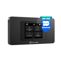 GlocalMe U3X Routeur Mobile 4G LTE Wi-FI, Aucune Carte SIM nécessaire, avec 1Go Données Globales, Batterie de 3500 mAh, Couvrant