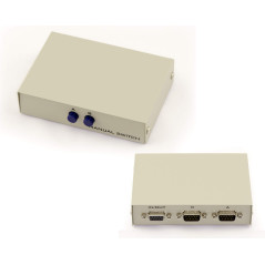 KALEA-INFORMATIQUE Boitier de Partage Série RS232 Switch RS-232 2 Ports. Réversible, 2 entrées vers 1 Sortie OU 1 entrée vers 2 