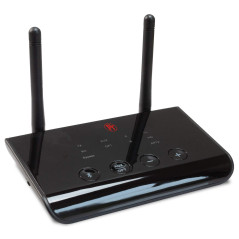 FeinTech ABT00102 Transmetteur Audio Bluetooth 5.0 aptX HD Low Latency Toslink SPDIF Bypass Convertisseur Noir