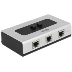 DeLOCK 87673 hub & concentrateur 1000 Mbit/s Noir, Gris - Hubs & concentrateurs (RJ-45, 1000 Mbit/s, Noir, Gris, Plastique, 68 m