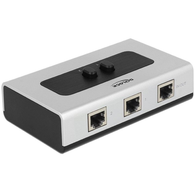 DeLOCK 87673 hub & concentrateur 1000 Mbit/s Noir, Gris - Hubs & concentrateurs (RJ-45, 1000 Mbit/s, Noir, Gris, Plastique, 68 m