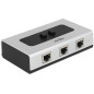 DeLOCK 87673 hub & concentrateur 1000 Mbit/s Noir, Gris - Hubs & concentrateurs (RJ-45, 1000 Mbit/s, Noir, Gris, Plastique, 68 m
