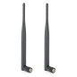 2 x Antenne WiFi 6DBI 2.4G 5G Double Bande, Câble d'Antenne Femelle SMA pour Réseau sans Fil, Extenseur de Portée sans Fil, Ante 2 x Antenne WiFi 6DBI 2.4G 5G Double Bande, Câble d'Antenne Femelle SMA pour Réseau sans Fil, Extenseur de Portée sans Fil, Ante