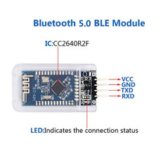 DSD TECH Module Bluetooth 5.0 HM-18 CC2640R2F Compatible avec HM-10 pour Arduino
