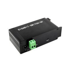 Waveshare Industrial Grade 5P Gigabit Ethernet Switch, IEEE 802.3X-Compliant Full-Duplex 10/100/1000M Connection, DIN Rail Mount
