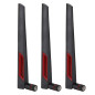 3PCS Antennes WiFi Double Bande, 8dBi Haute Gain de L'Antenne, Connecteur SMA Intérieur, Amplificateur Adaptateur Modem Récepteu 3PCS Antennes WiFi Double Bande, 8dBi Haute Gain de L'Antenne, Connecteur SMA Intérieur, Amplificateur Adaptateur Modem Récepteu