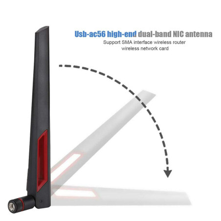 3PCS Antennes WiFi Double Bande, 8dBi Haute Gain de L'Antenne, Connecteur SMA Intérieur, Amplificateur Adaptateur Modem Récepteu