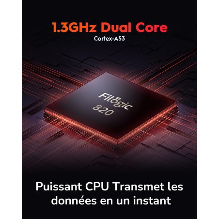 Cudy WR3000 AX3000 Routeur Wi-FI Double Bande, routeur Wi-FI 6 Maille, routeur Internet 802.11ax, 160 MHz, MU-MIMO, Formation de