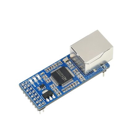 2-CH UART to Ethernet Converter Module, Bi-Direction Serial Port Transparent Transmission Between UART TTL and RJ45,802.3-Compli