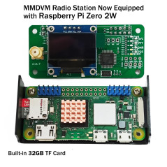 MMDVM Hotspot Raspberry Pi Zero W + MMDVM Hotspot Board + 32G TFT Card + Antenne + Écran OLED Support UHF et VHF C4FM YSF NXDN D