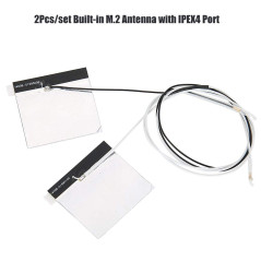 2 Pièces Antenne Réceptrice de Signal, Antenne Intégrée NGFF/M.2 WiFi 2.4/5G avec Antenne DIY Port pour 7265/31607625/3160625