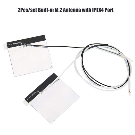 2 Pièces Antenne Réceptrice de Signal, Antenne Intégrée NGFF/M.2 WiFi 2.4/5G avec Antenne DIY Port pour 7265/31607625/3160625