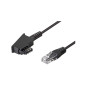goobay 51235 Câble de Connexion TAE-F pour DSL/VDSL, Noir, 10m Longueur goobay 51235 Câble de Connexion TAE-F pour DSL/VDSL, Noir, 10m Longueur