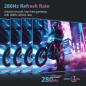 Z-Edge Ecran Pc Gamer Incurvé 27'' 280 Hz (DP×2), 1ms, FHD, FreeSync, Moniteur Gaming 16:9, Inclinaison Réglable, 4000:1, 240 Hz Z-Edge Ecran Pc Gamer Incurvé 27'' 280 Hz (DP×2), 1ms, FHD, FreeSync, Moniteur Gaming 16:9, Inclinaison Réglable, 4000:1, 240 Hz
