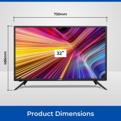 Cello M3220 32" Full HD LED Moniteur d'ordinateur HDMI VGA sans Scintillement Temps de réponse antireflet 6ms, Faible lumière Bl