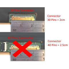 Generic Écran de rechange pour LTN173KT04-401 1600 x 900 HD+ Slim 30 broches compatible avec N173FGA-E34/NT173WDM-N21 17,3"