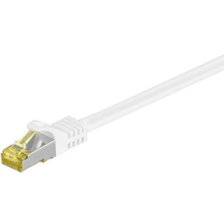 goobay RJ-45 CAT7 0.5m câble de réseau Blanc 0,5 m S/FTP (S-STP)