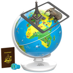 Playshifu - Globe Terrestre ORBOOT - Globe d'Apprentissage - Jouet Éducatif - 400 Monuments - Jouet Intéractif - Réalité Augment