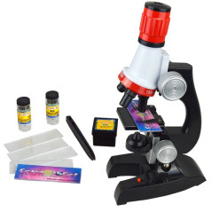 Binnan Microscope Enfant, Enfant étudiants Bibliothèque Outils pour l'éducation Précoce(Rouge)