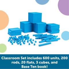 Learning Resources Kit pour la Classe de Base 10 en Plastique rainuré
