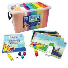 Learning Resources Kit pour la Classe de Cubes MathLink Numberblocks, matériel pédagogique mathématiques, Guide de l’Enseignant 