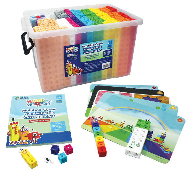Learning Resources Kit pour la Classe de Cubes MathLink Numberblocks, matériel pédagogique mathématiques, Guide de l’Enseignant Learning Resources Kit pour la Classe de Cubes MathLink Numberblocks, matériel pédagogique mathématiques, Guide de l’Enseignant