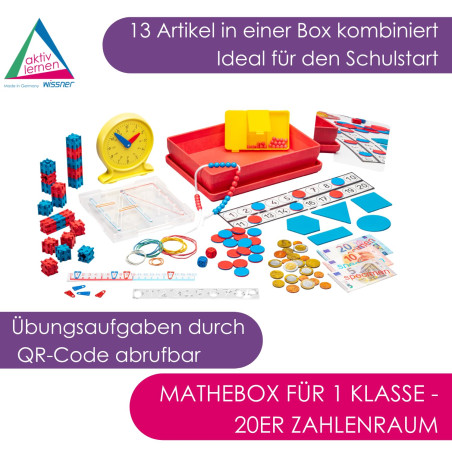 WISSNER AKTIV lernen 080150.000 Boîte de Maths pour la 1ère Classe de l'école Primaire -Début de l'école, Cartable, rentrée Scol