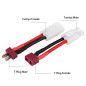 2Pcs / Set T Prise Femelle/Mâle à Mâle/Femelle Compatible avec Adaptateur Câble 14 AWG Fil RC Accessoire 2Pcs / Set T Prise Femelle/Mâle à Mâle/Femelle Compatible avec Adaptateur Câble 14 AWG Fil RC Accessoire