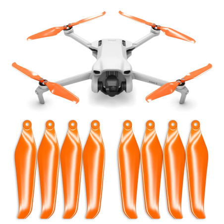 Master Airscrew Hélices Stealth pour DJI Mini 3 - Orange, 4 hélices en Jeu