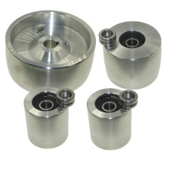 (AL5-19) CNC usiné Roue de Courroie Meuleuse pour Couteaux Meuleuses 130 mm Entraînement 19 mm Tige 75 mm Rail 50 mm…