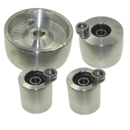 (AL5-19) CNC usiné Roue de Courroie Meuleuse pour Couteaux Meuleuses 130 mm Entraînement 19 mm Tige 75 mm Rail 50 mm…