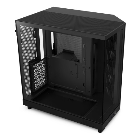 NZXT H6 Flow | CC-H61FB-01 | Boîtier Moyen-Tour Compact Double Chambre Airflow | Panneaux panoramiques en Verre | Panneaux Airfl