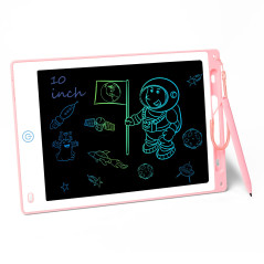 Vicloon Tablette d'écriture LCD Colorée,Tablette Dessin Enfant 10 Pouces avec Stylo Ardoise Magique Tableau Portable pour l'écri