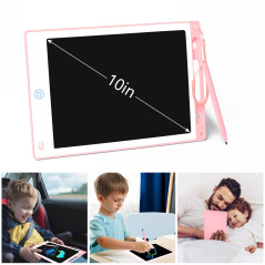 Vicloon Tablette d'écriture LCD Colorée,Tablette Dessin Enfant 10 Pouces avec Stylo Ardoise Magique Tableau Portable pour l'écri