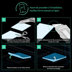 ARCTIC TP-3: Premium Performance Thermal Pad, 120 x 20 x 1,5 mm, (Empilable jusqu'à 2,0 mm sans Perte de Performances), 4 P. - H