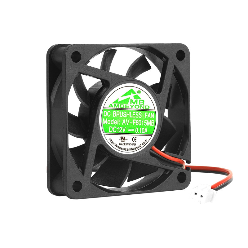 60 mm x 15 mm 6015 12V DC à roulement à billes ventilateur de refroidissement sans balais 2 broches 60 mm x 15 mm 6015 12V DC à roulement à billes ventilateur de refroidissement sans balais 2 broches