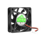 60 mm x 15 mm 6015 12V DC à roulement à billes ventilateur de refroidissement sans balais 2 broches 60 mm x 15 mm 6015 12V DC à roulement à billes ventilateur de refroidissement sans balais 2 broches