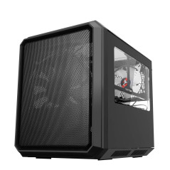 Case QBO 8 Evo - Micro ATX, USB3, 200 + 120 mm ARGB Fan, Card Reader, 3X Trasp Window