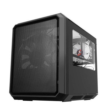 Case QBO 8 Evo - Micro ATX, USB3, 200 + 120 mm ARGB Fan, Card Reader, 3X Trasp Window