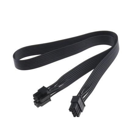 The Lord of the Tools Câble Adaptateur d'alimentation CPU 8 Broches Mâle vers CPU 8 Broches (4+4 Détachables) Mâle EPS-12V pour